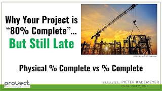 Why your project is 80% Complete... BUT STILL LATE.