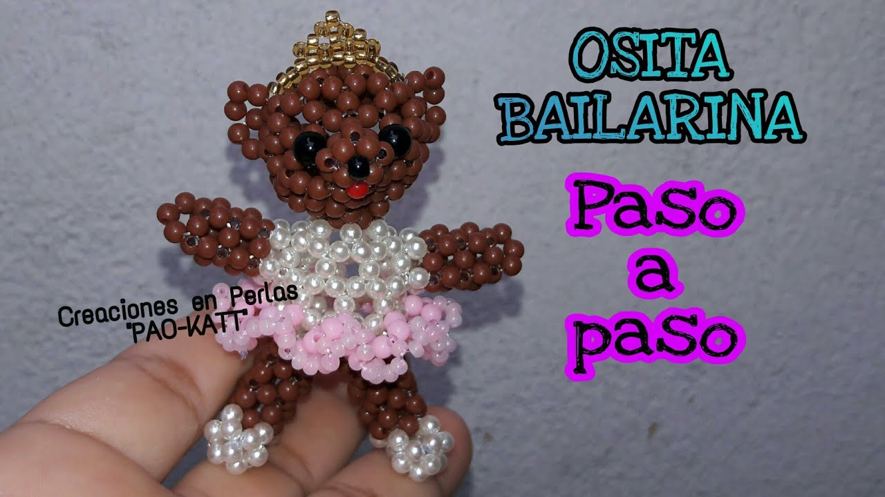 OSITA bailarina hecha con perlas o cuentas #beaded #miçangas