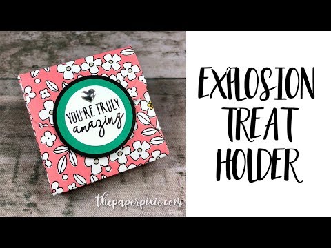 Explosion Treat Holder for Ghirardelli Squares
