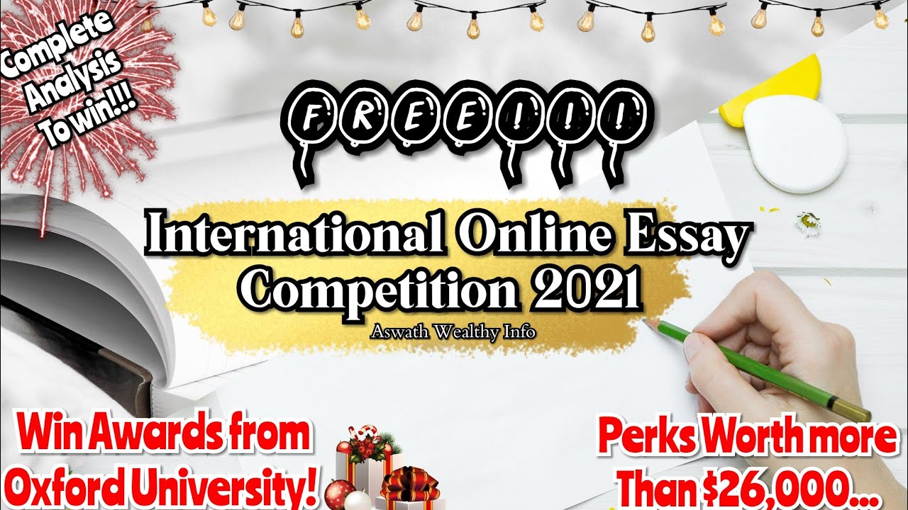 essay writing competition 2021