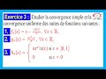 Exercice corrig convergence simple et convergence uniforme pour les suites de fonctions