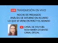 NOCHE DE PRESAGIOS Y ANÁLISIS DE SATURNO EN ACUARIO - LO QUE SE VIENE EN PERÚ Y EL MUNDO