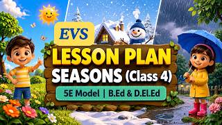 Class 4 EVS Seasons Lesson Plan | 5E Constructivist Approach | B.Ed & D.El.Ed