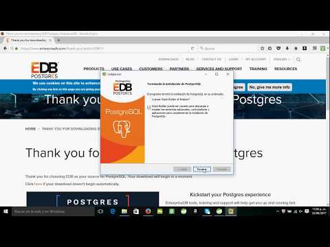 Como instalar PostgreSQL en Windows 10