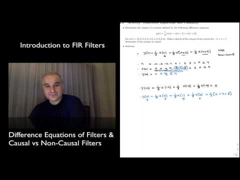 DSP Topic 4: Filterss, Difference Equations & Causality (V5)