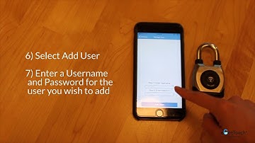 eGeeTouch - How to add or delete users to your smart padlock