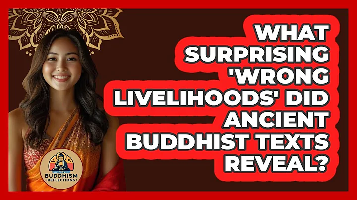 What Surprising 'wrong Livelihoods' Did Ancient Buddhist Texts Reveal? - Buddhism Reflections