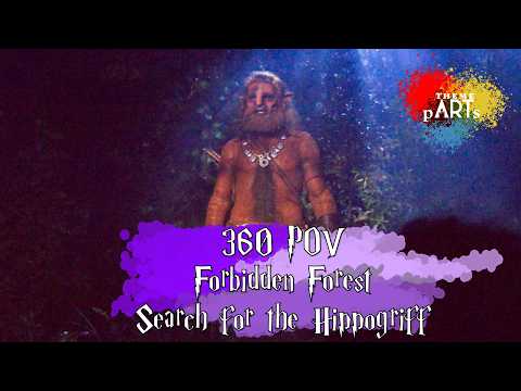 360 POV Harry Potter Walkthrough: Forbidden Forest Search for the Hippogriff at Fan Fest Nights