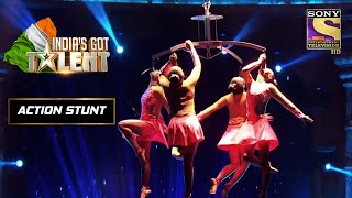 Jamna Circus क Girls क Malang Song पर लजवब परदरशन Indias Got Talent Season 8 Action Stunt