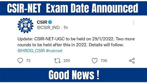 CSIR NET Exam Date Announced| Csirnet 2022 exams update| 3 CSIR NET EXAMS in 2022| Csirnet 2021 Exam