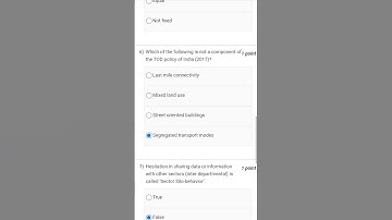 nptel sustainable transportation systems Week 5 Assignment solution #nptel #shorts #nptelassignment