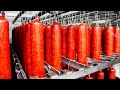 How It's Made Sausage   Inside modern Sausage Factory   Sausage packaging and Processing