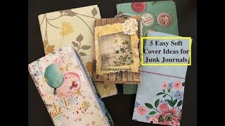 5 Easy Soft Cover Ideas for Junk Journals - Beginners #papercrafts #lizthepaperproject  #diycrafts screenshot 2