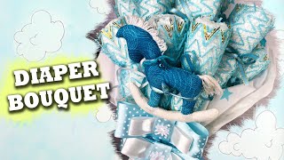 DIY Diaper Bouquet | Baby Shower Gift Idea