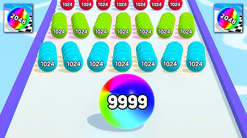 Ball Run 2048 - All Levels Gameplay Android, IOS New Mobile Games | Part 1