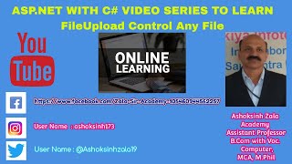FileUpload Control Upload any files in ASP.NET C#