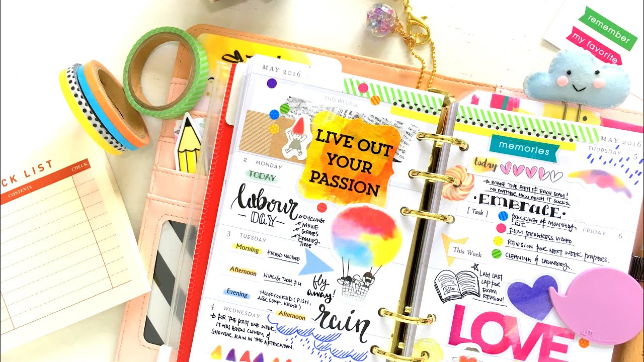 Decorate with Me in Webster's Pages CC Planner + Scrappin' Love May Kit