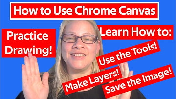 HOW TO DRAW w GOOGLE CHROME CANVAS! For Beginners! Fun Drawing Exercise Helps You Learn the Tools!