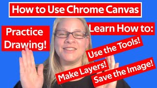 HOW TO DRAW w GOOGLE CHROME CANVAS! For Beginners! Fun Drawing Exercise Helps You Learn the Tools! screenshot 5