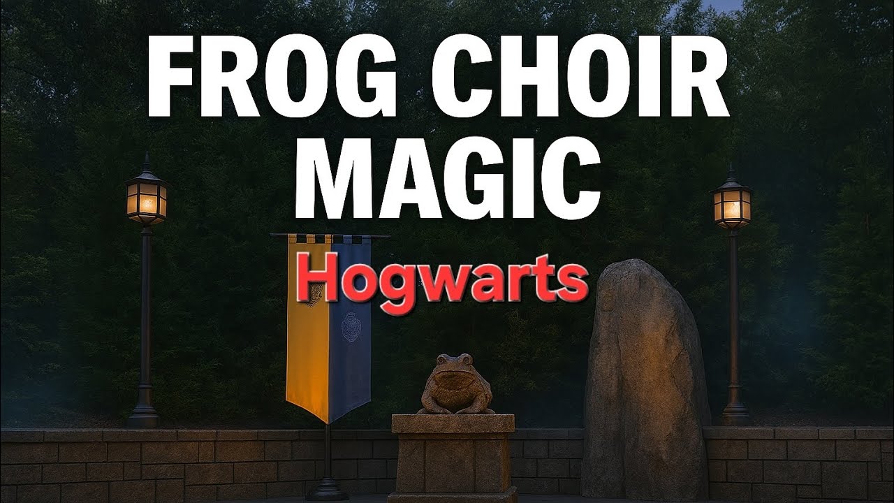 Hogwarts’ Frog Choir bringing the enchantment! 💫🐸
