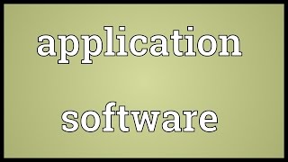 Application software Meaning screenshot 1