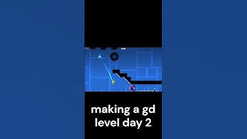 making a gd level day 2 #gd #geometrydash #camellia