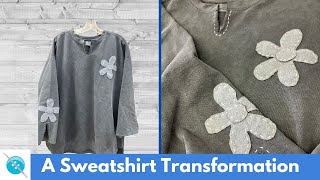 Easy Sweatshirt Transformation