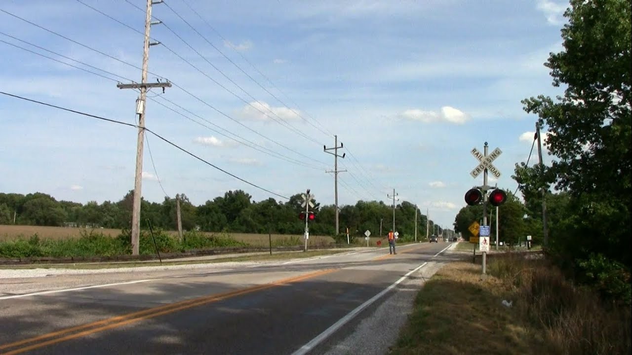S.R. 10/S.R. 39 Railroad Crossing (W), HVRM Steam Train w/ Bock Lumber