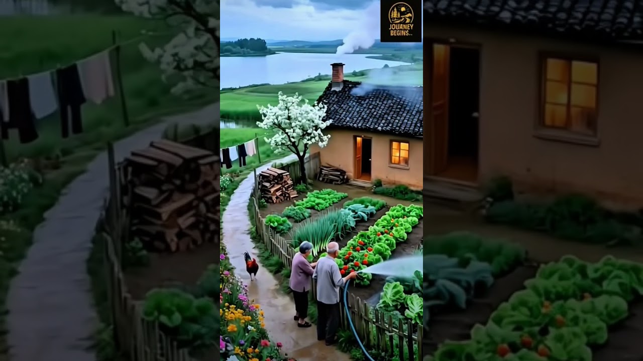 Cozy Garden & Cabin Life 🌿 Senior Couple Goals! 