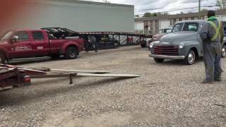 Loading a 1950 chevy ..