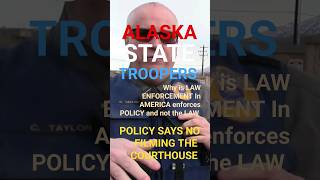 Policy says YOU can't film the courthouse👿 #police #alaskalife #alaskalifestyle #news