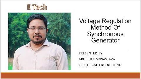 Voltage Regulation Method Of Synchronous Generator