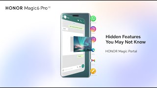 HONOR Magic6 Pro | How To Use: Magic Portal screenshot 1