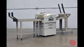 Ricoh PSI LM3655 Digital Envelope Press w/ Feeder and Delivery Conveyor