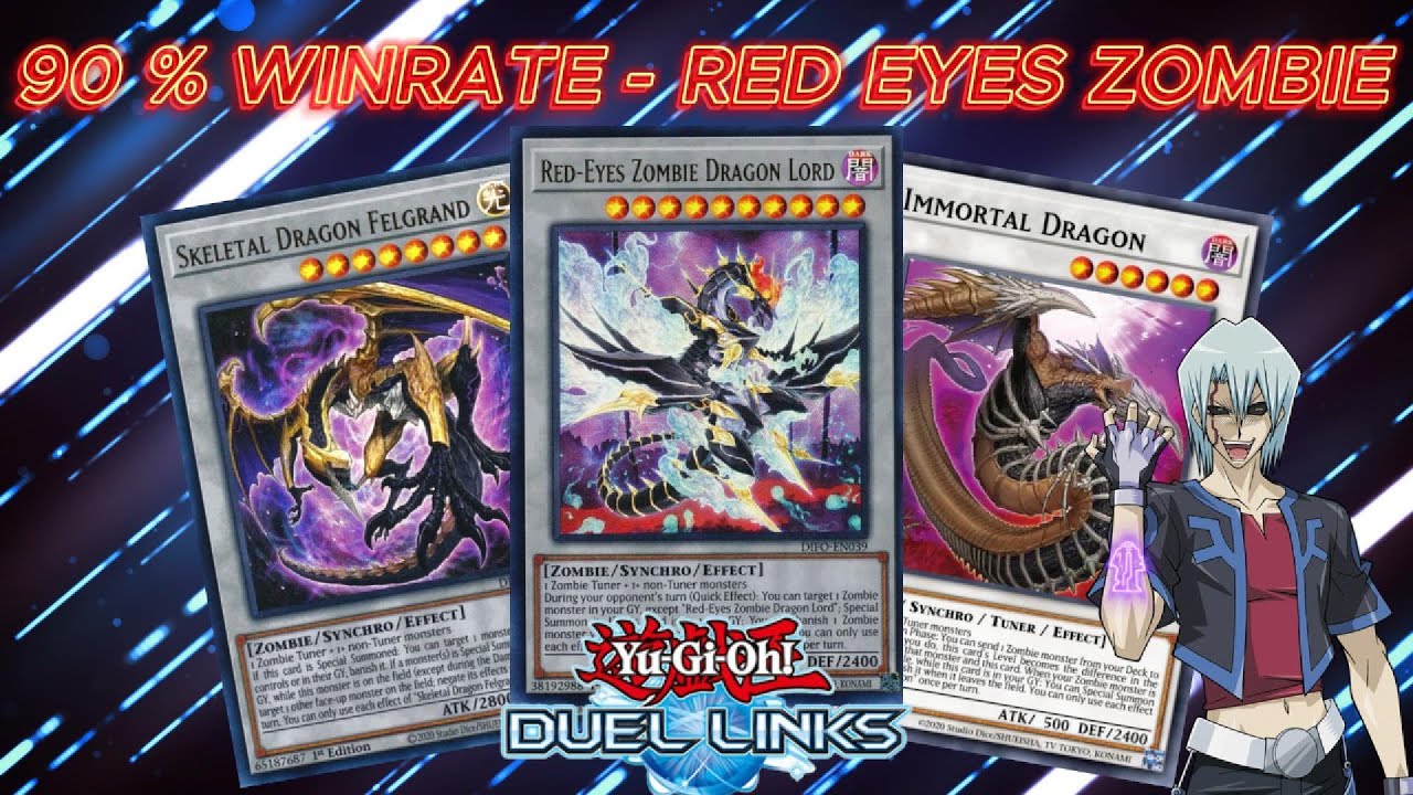 90 Winrate Red Eyes Zombie Deck [YuGiOh! Duel Links] YouTube