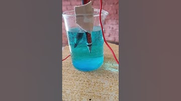 Electrolysis of copper sulphate (CuSO4) experiment|#shorts #electrolysisexperiment #electrochemistry