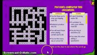 BinWeevils-CrossWords answers 1-8