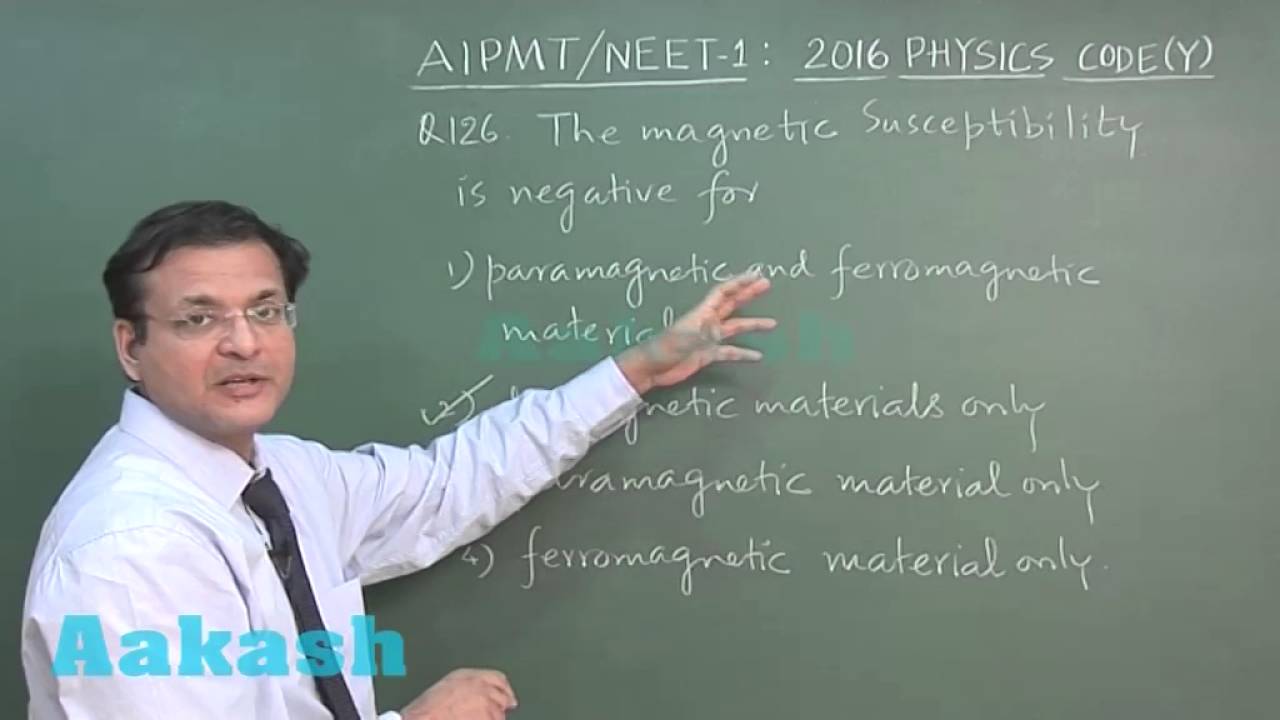 AIPMT 2016 Physics Solution Q. 124-128 Aakash (NEET Phase-I)