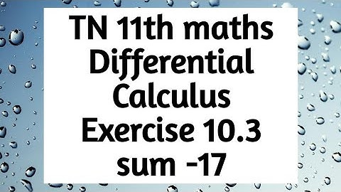 11th maths exercise 10.3 17th sum