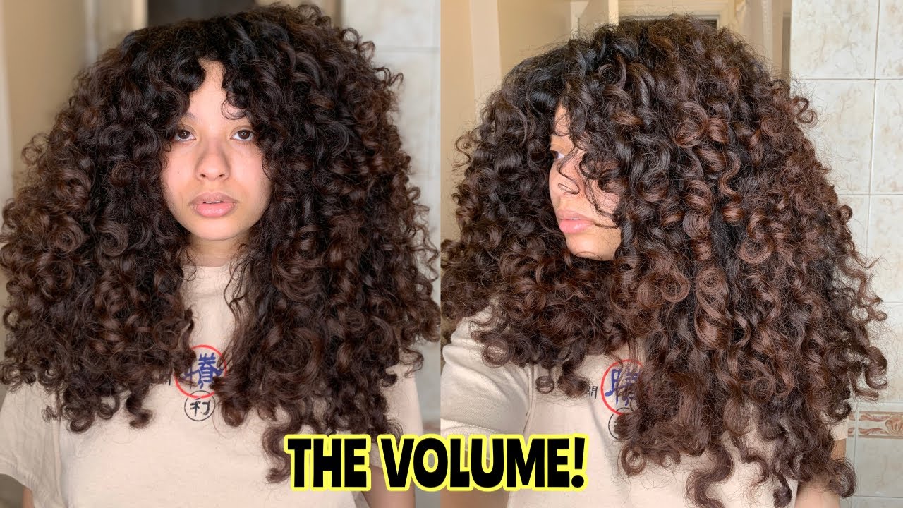 TRYING THE VIRAL PLUMP METHOD ON CURLY HAIR - THICK CURLS (2c-3a,3b curls)