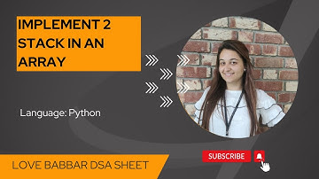 Implement 2 stack in an array in Python