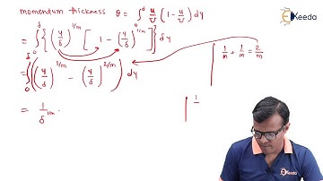 Derivation for Thickness Determination in Turbulent Boundary Layer - Boundary Layer Theory