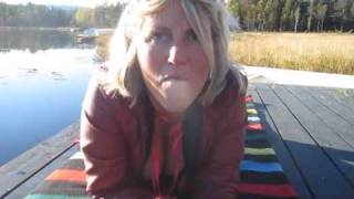 Smoking fetish down at the lake