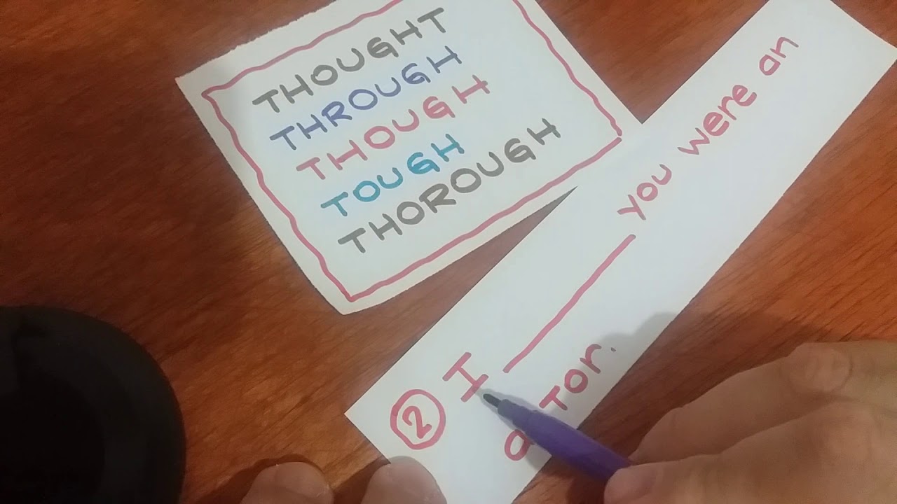Though, thought, through... Sabe a diferença? - YouTube