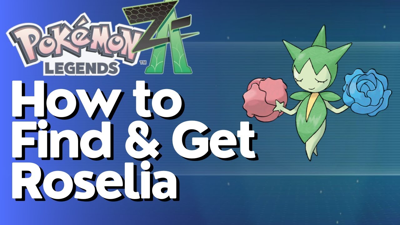 How to Find & Catch Roselia in Pokemon Legends Z-A - YouTube