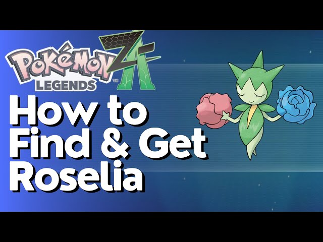 How to Find & Catch Roselia in Pokemon Legends Z-A - YouTube