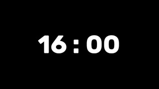 16-Minute Silent Timer – 16-Minute Silent Countdown with Alarm 🔔 at the End | Online Stopwatch Time