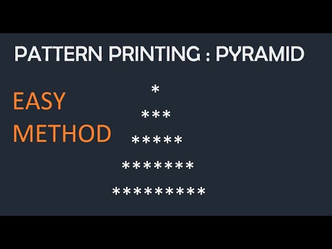 Pyramid of stars using c++/cpp,easy understandable way to print the ...