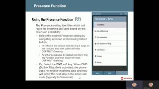 2.5. Allworx Phone Training:  Presence Function