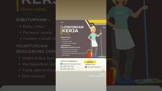 Download Lagu lowongan kerja baby sitter dan asisten rumah tangga gratis biaya transportasi dan dapat uang saku MP3